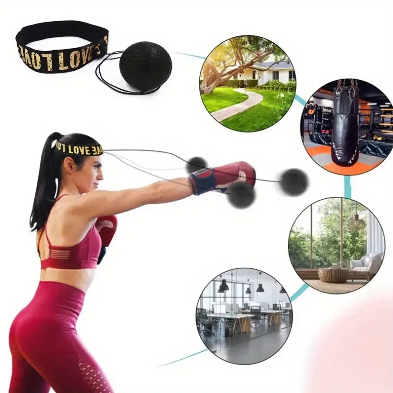 Sports Equipment Online - 1/3Pcs Boxing Speed Ball Head-Mounted Pu