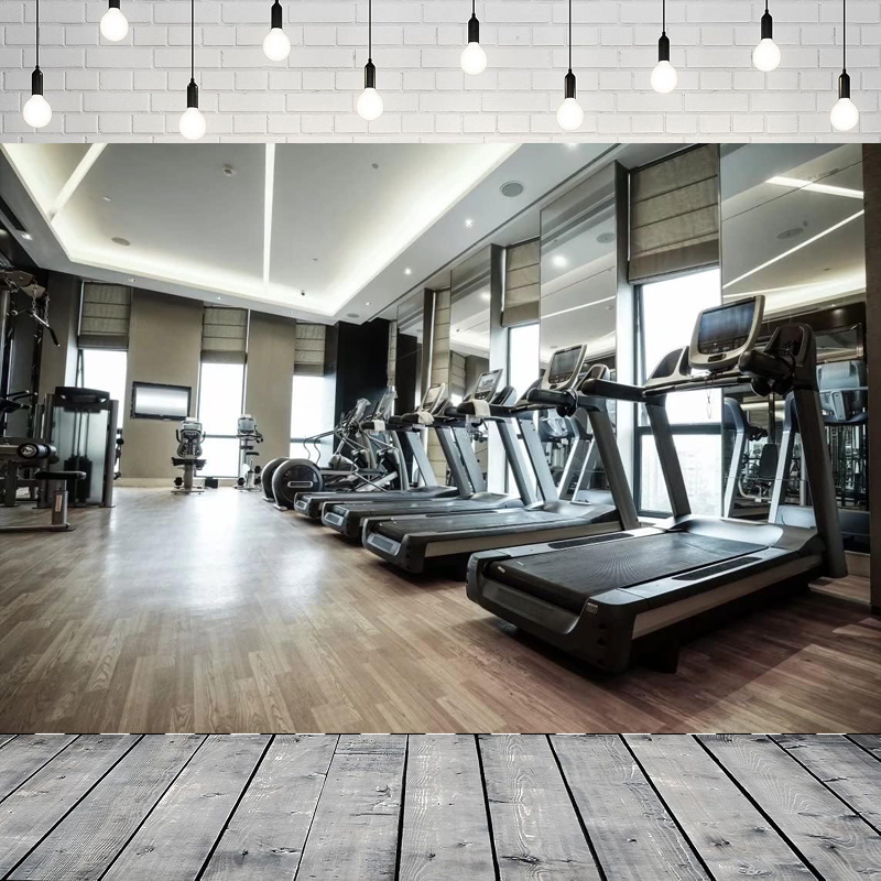 Sports Equipment Background - Photography Backdrop Gym Equipment Dumbbell Wellness