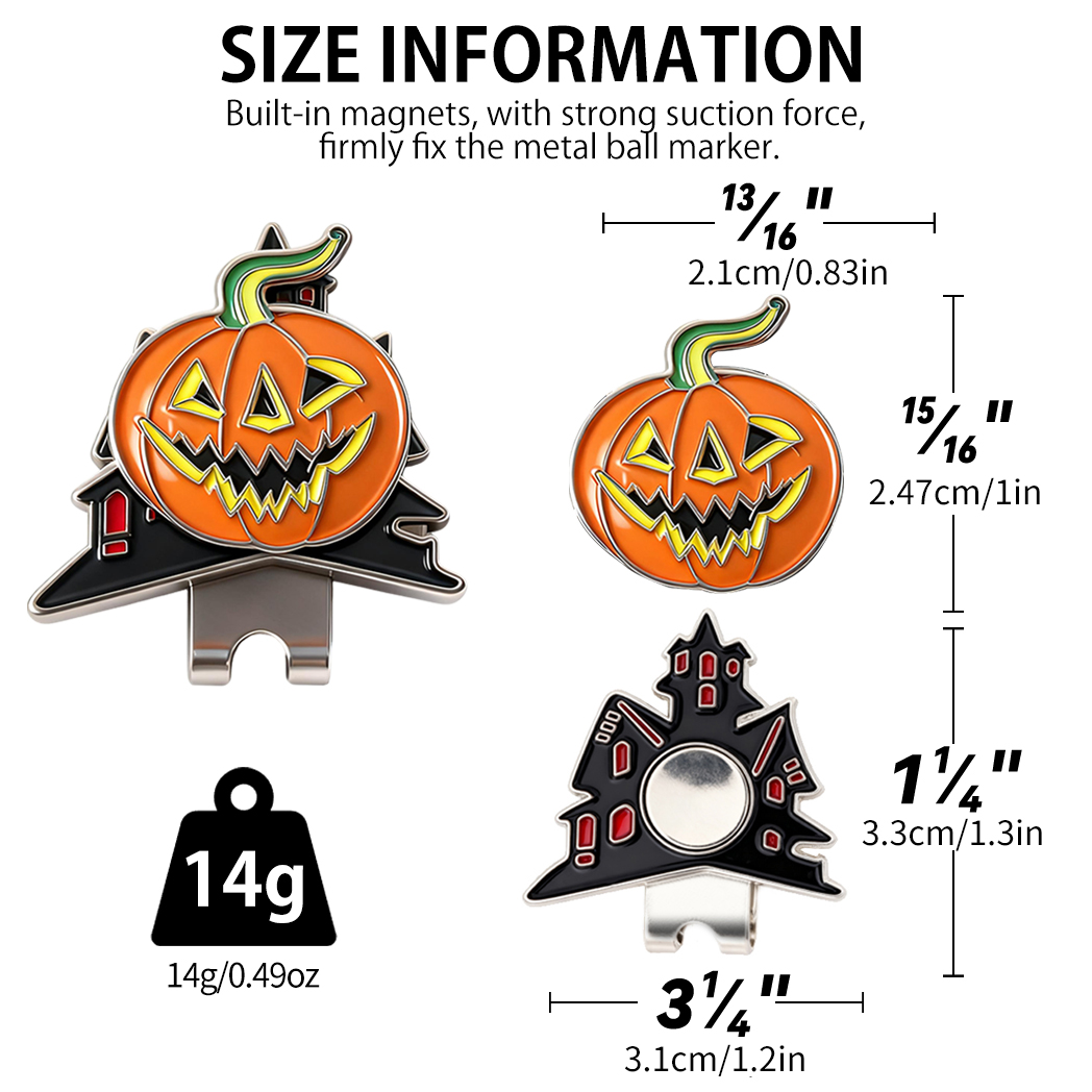 Caiton Halloween Golf Hat Clip - Sports Equipment Golf ulasan dan harga