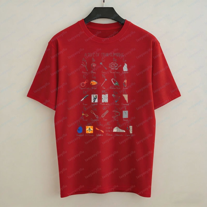 Climbing Gear Alphabet Men's T - Sports Equipment A To Z ulasan dan harga
