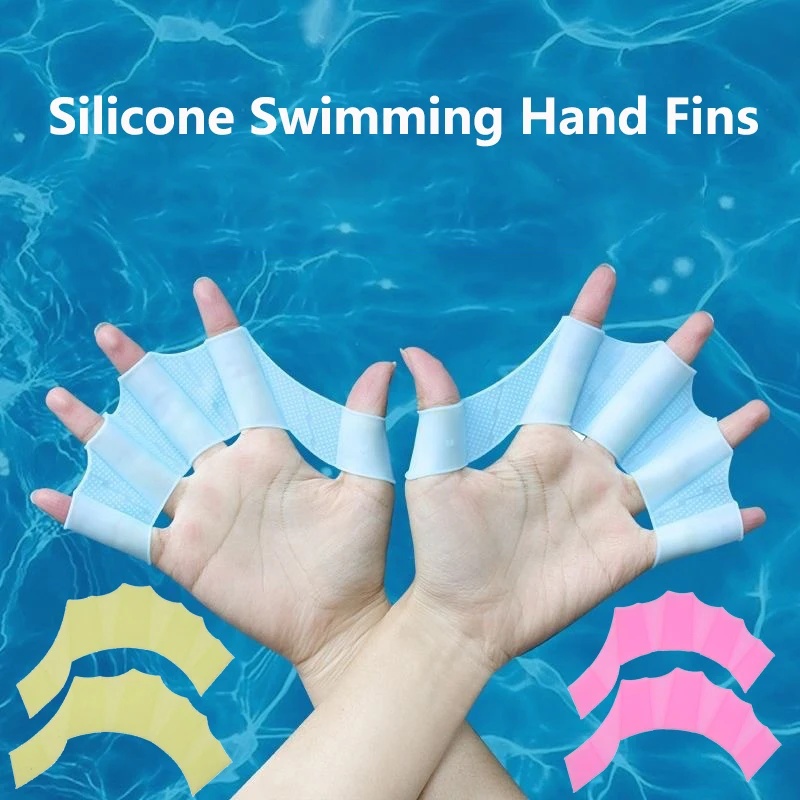 1-3pairs Silicone Swimming Han - Sports Equipment 4 Year Old ulasan dan harga