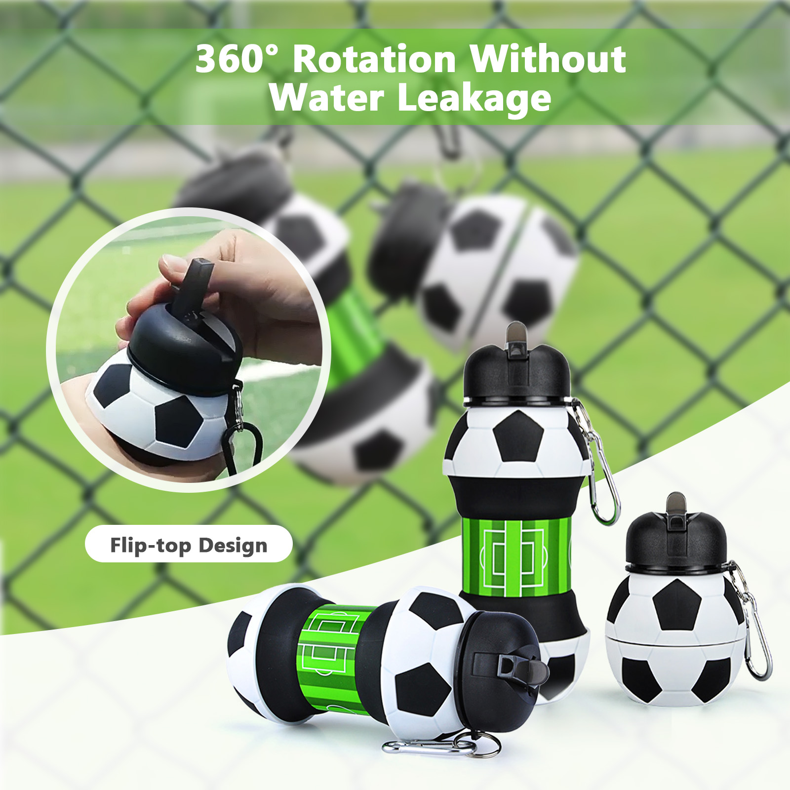 550ml Foldable Football Water  - Sports Equipment Stores ulasan dan harga